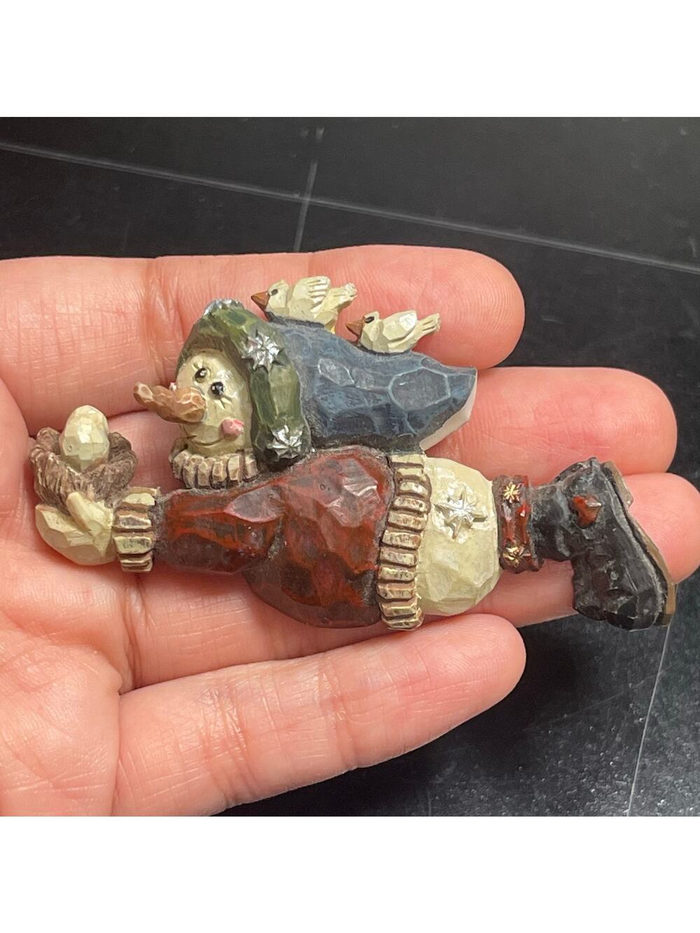 Barnaby Homeward Bound Boyds Bears and Friends Carvers Choice Pin Brooch 3" Vtg